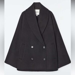 COS double face wool peacoat with shawl collar